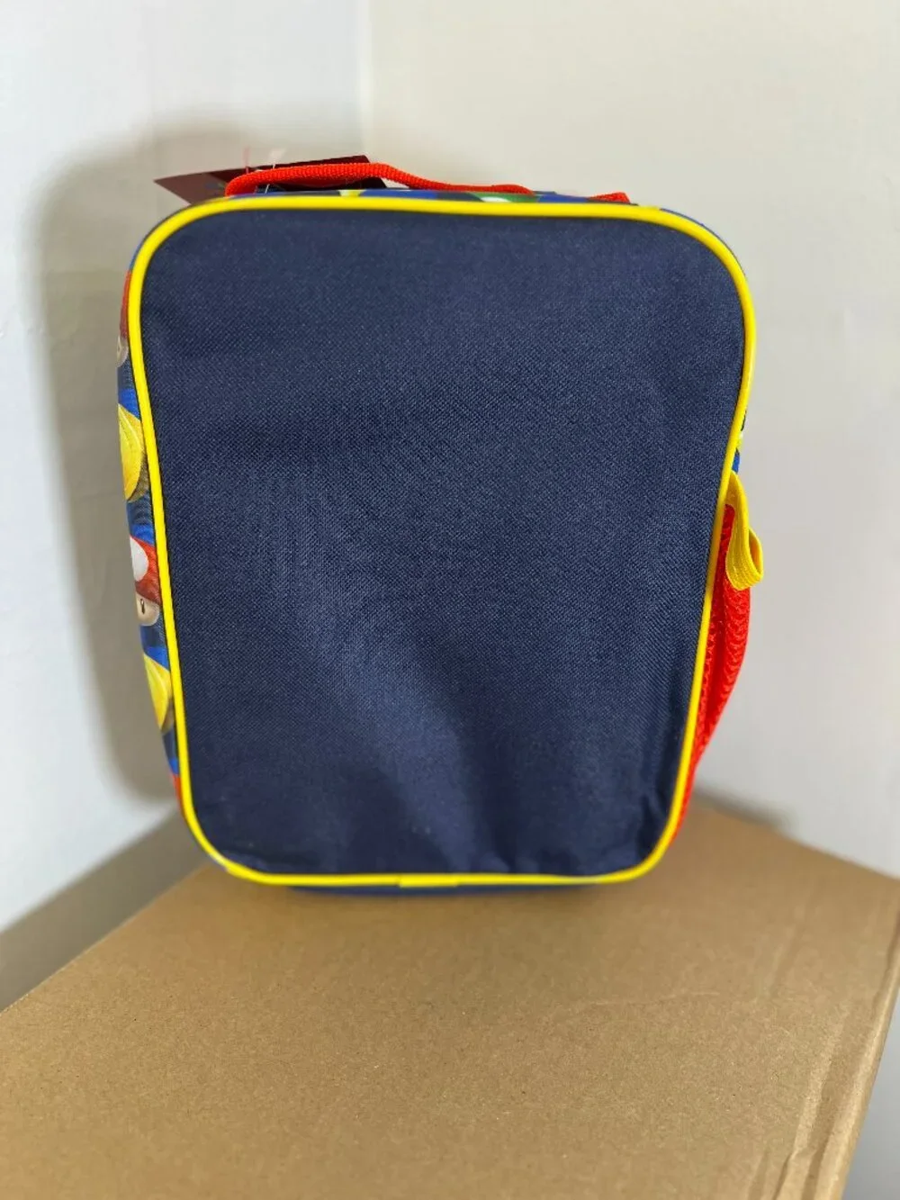 Nintendo Super Mario Dual Compartment Insulated Soft Zipped Lunch Tote Bag NWT
